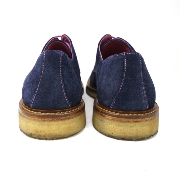To Boot New York blue suede & pink lace up shoes - Picture 5 of 7